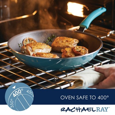 Agave Blue 12.5" Aluminum Nonstick Frying Pan with Ceramic Coating