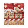 Gingerbread Lane Holiday Reversible Quilted Throw - 4 of 4