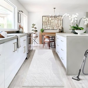 Washable Striped Runner Rug - Non-Slip Multi-Color Hallway Rug for Kitchen, Laundry Room or Entryway - 1 of 4