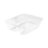 Dart ClearPac Small Nacho Tray, 2-Compartments, 5 x 6 x 1.5, Clear, Plastic, 125/Bag, 2 Bags/Carton - 2 of 4