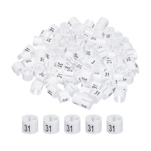 Unique Bargains Easy to Remove Reusable Easy to Recognize Hanger Markers Label - 1 of 3