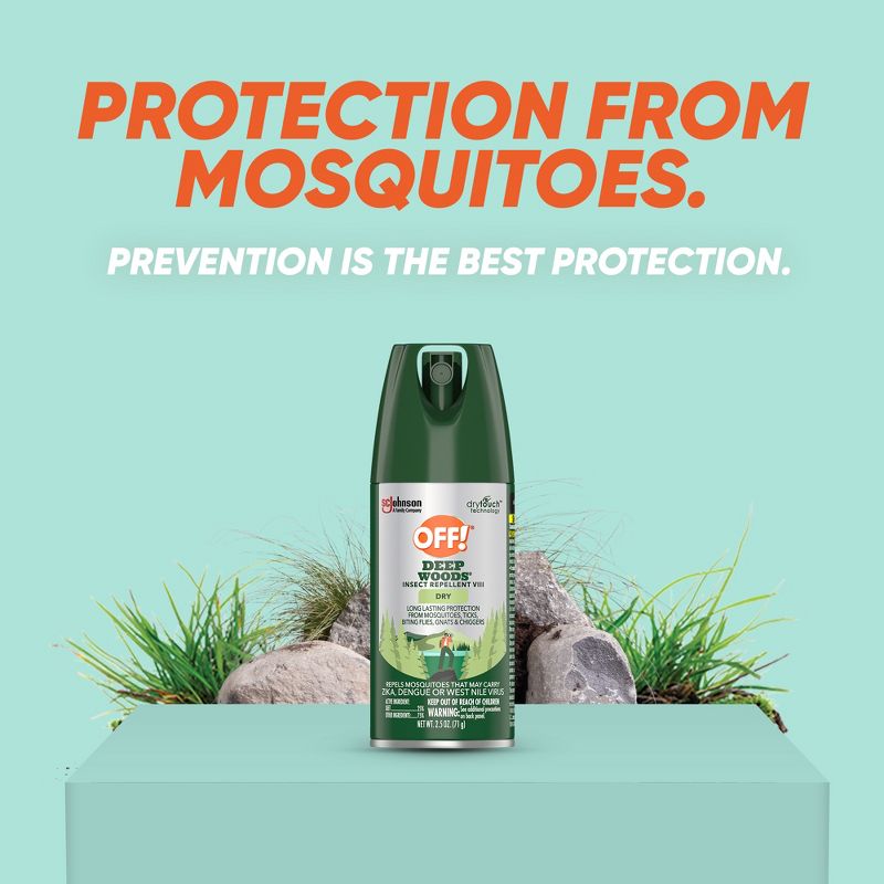 OFF! Deep Woods Mosquito Repellent Dry - 2.5oz, 6 of 18