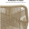 PURPLE LEAF Outdoor Dining Set All-Weather PE Rattan Outdoor Patio Furniture Set with All Aluminum Frame Table and Chairs Set - 4 of 4