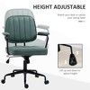 PAGED Adjustable Height Office Chair, Modern Velvet Swivel Vanity Chair with Metal Base, Button Tufted Computer Chair for Office - 4 of 4