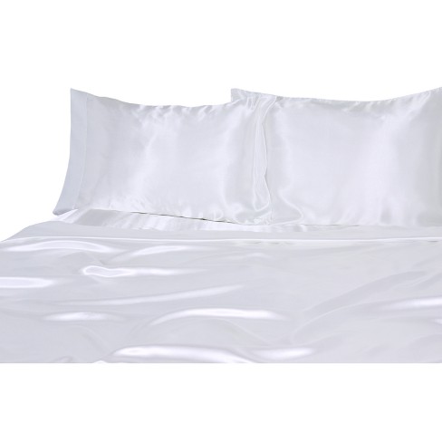 Luxury Satin 100% Polyester Woven Sheet Set : Target