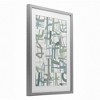 Stupell Industries Contemporary Linear Harmony Framed Print Under Glass Art, Gray, 17" x 23" - 2 of 4