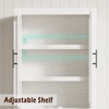 Tall Kitchen Pantry Wood Cabinet with 4 Doors, Adjustable Shelves, Farmhouse Freestanding Pantry Cupboard, Large Storage for Dining, Living Room - 4 of 4
