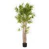 NicBex 70" Artificial Bamboo with Pot Realistic Faux Plant for Indoor/Outdoor Decor, Easy Maintenance, Sturdy Base, Lifelike Segmented Stems - 4 of 4