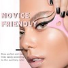 2Pcs Eyeliner Stencils 5 in 1 Silicone Winged Tip Eyeliner Eyebrow Eyelash Contour and Lip Line Aid Mascara Shield  Makeup Tool Beginners Friendly - 2 of 4