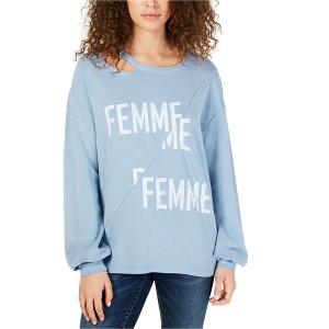 I.N.C International Concepts Womens Femme Cutout Sweatshirt, Blue, XX-Large - 1 of 1