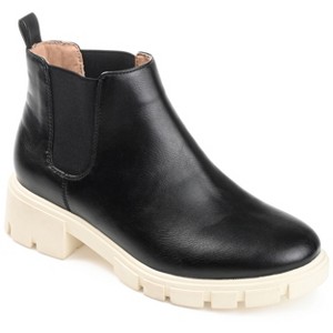 Journee Collection Womens Rorke Pull On Block Heel Booties - 1 of 4