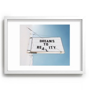 13" x 19" Bethany Young Photography Dreams To Reality Recessed Framed Art Print White - Deny Designs: Modern MDF Landscape - 1 of 2