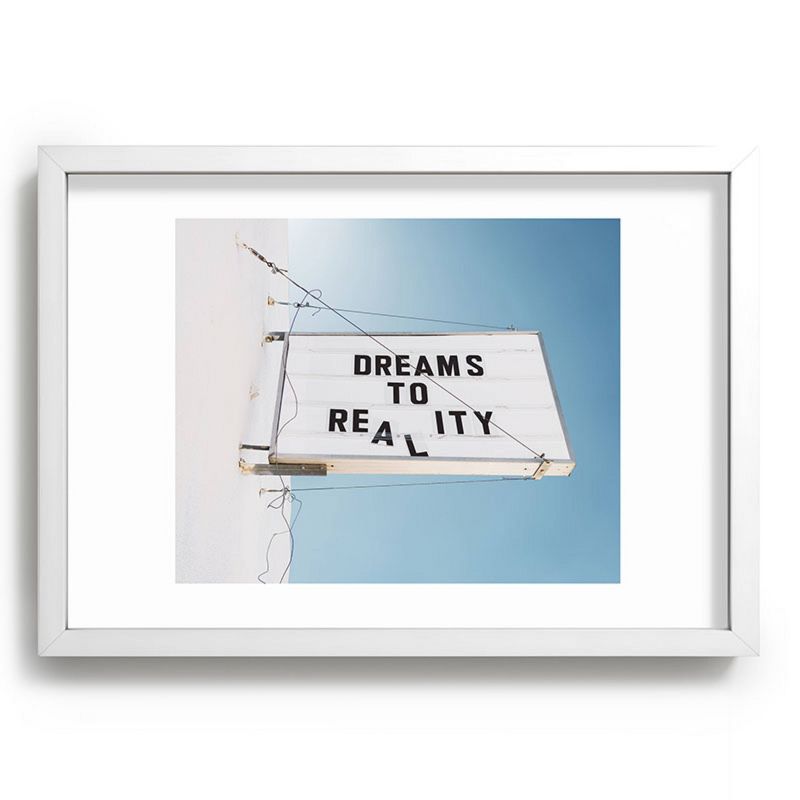 13&#34; x 19&#34; Bethany Young Photography Dreams To Reality Recessed Framed Art Print White - Deny Designs, 1 of 4