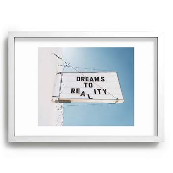 13" x 19" Bethany Young Photography Dreams To Reality Recessed Framed Art Print White - Deny Designs