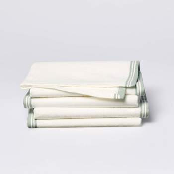 4pk Cotton Border Striped Napkins - Threshold™ designed with Studio McGee