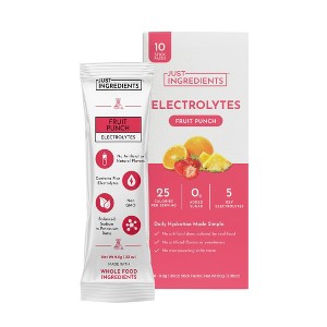 Just Ingredients Electrolytes Drink Mix Packs - Fruit Punch - 3.38