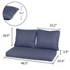 Aoodor Deep Seating Bench Loveseat Cushions Set - Set Of 3 - 2 of 4