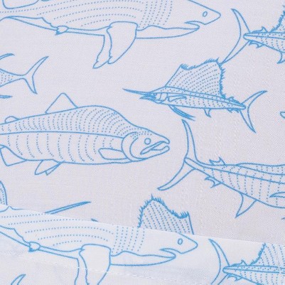 saltwater fish blue white