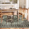 Floral Area Rug - Machine Washable, Stain Resistant with Non-Slip Backing, Low Pile Throw Carpet for Living Room Bedroom Nursery, Multi-Color & Size - 3 of 4