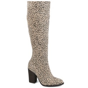 Journee Collection Womens Kyllie Stacked Heel Knee High Boots - 1 of 4