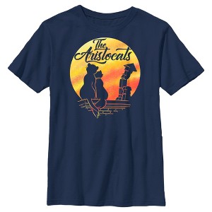 Boy's Aristocats Duchess and O'Malley Silhouette T-Shirt - 1 of 4