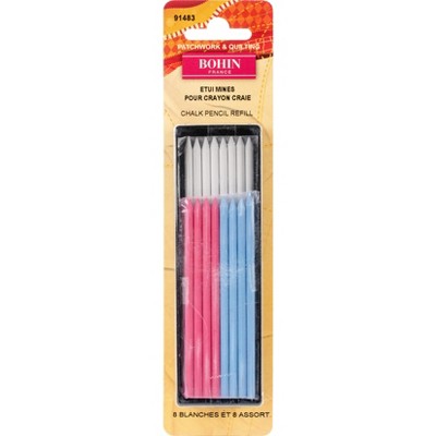 Bohin Chalk Cartridge Set Refill 16/Pkg-Assorted Colors