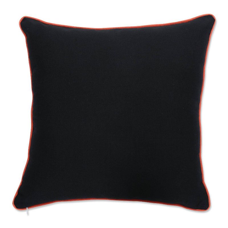 18&#34;x18&#34; Halloween Fun Square Throw Pillow Black/Orange/Purple - Pillow Perfect, 4 of 5