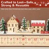 Angel Sar Christmas Advent Calendar with 24 Drawers, LED Light-Up Village Display for Mantel or Shelf, Multilayer Board Holiday Countdown Decor - 4 of 4