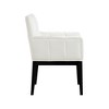 Meridian Furniture,Adrian Vegan Leather Dining Arm Chair, Set of 2 - 3 of 4