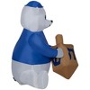 Gemmy Christmas Airblown Inflatable Outdoor Hanukkah Dreidel Bear, 3 ft Tall, Multi - 3 of 4