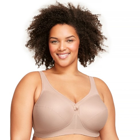 Glamorise Womens MagicLift Active Support Wirefree Bra 1005 Café 44F