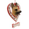 Kurt S. Adler 4.5 Inch Dog In Heart W/ Bone Canine Best Friend Tree Ornaments - 2 of 2