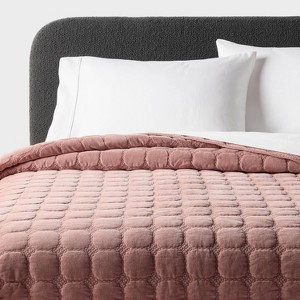 Full/Queen Cotton Velvet Quilt Pink - Threshold™ : Target