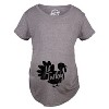 Maternity Lil Turkey T Shirt Funny Thanksgiving Pregnancy Tee - Crazy Dog Maternity T Shirt - 3 of 4