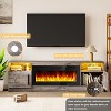 TV Stand for Living Room,Modern 70" Wooden TV Console with Storage Cabinet, Fits TVs up to 75 - 2 of 4