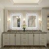 Apmir Super Bright Front & Back LED Lighted Anti-Fog Aluminum Alloy Framed Tempered Glass Bathroom/Vanity Mirror with ETL & 3-Year Warranty - 3 of 4