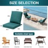 Patio Chair Cushions Waterproof for Outdoor Furniture with Removable Cover Deep Seat & Back Cushion - 2 of 4