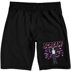 Universal Monsters Dracula Scream Adult Black Sleep Pajama Shorts - 1 of 4