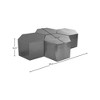 Meridian Furniture,Hexagon Brushed Chrome Coffee Table - 3 of 4