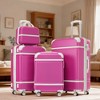 Polibi Vintage 4-Piece Expandable Hardshell Luggage Set with Cosmetic Case - 3 of 4