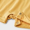 Baby These Rolls Are Homemade Shorts Sleeve Romper - Cat & Jack™ Yellow - 4 of 4