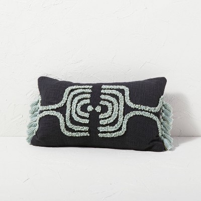 Tufted and Embroidered Menorah Hanukkah Lumbar Pillow - Opalhouse™ designed with Jungalow™