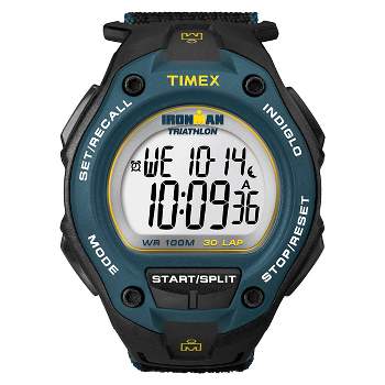 Men's Timex Ironman Classic 30 Lap Digital Watch - Black T5k412jt : Target