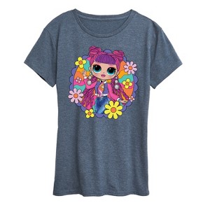 Women's - LOL Surprise! - Skater Chick w/ Flowers Short Sleeve Graphic T-Shirt - 1 of 4
