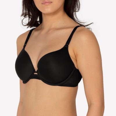 Smart & Sexy Womens Everyday Invisible Full Coverage T-shirt Bra Black Mesh  36d : Target