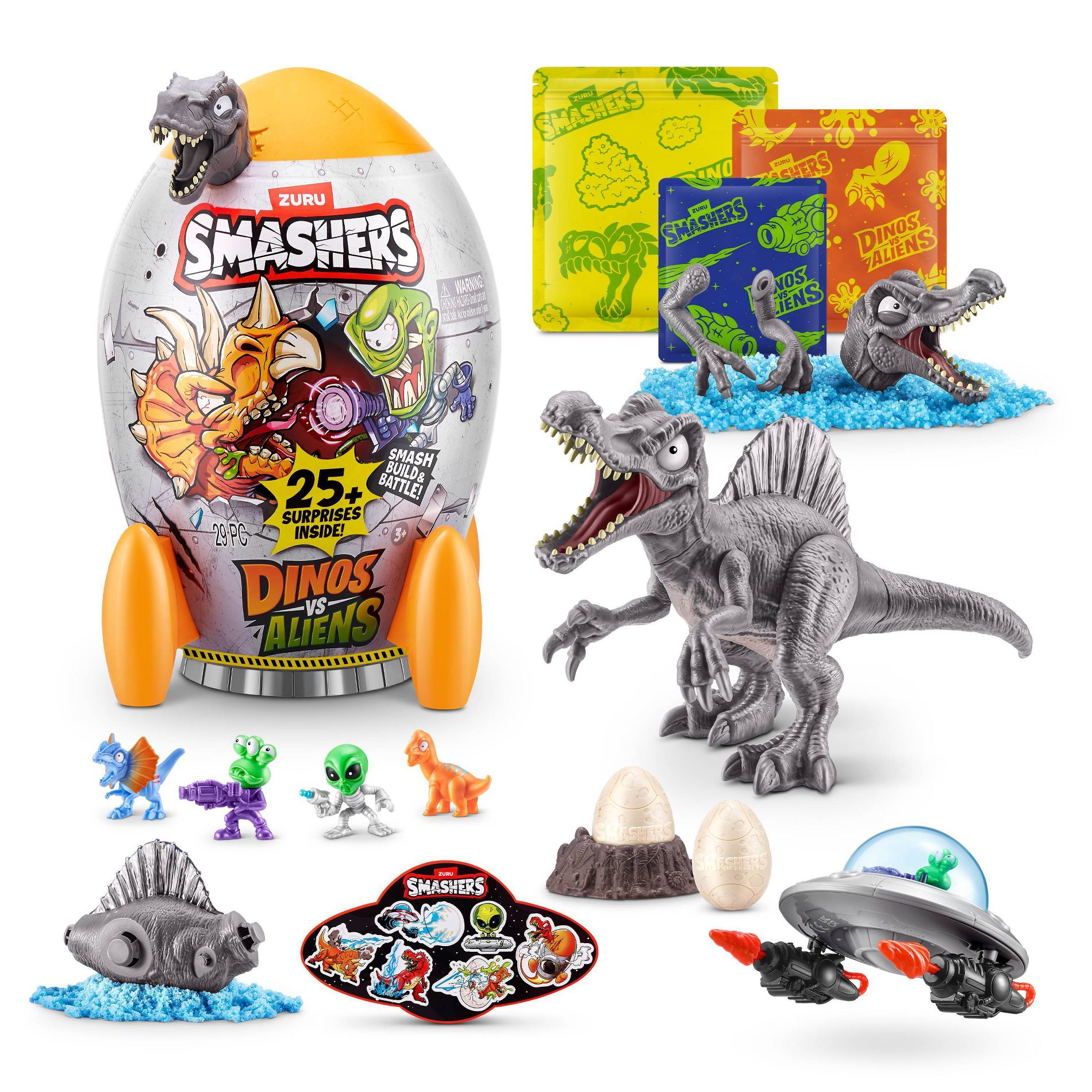 Smashers Dino vs Aliens Animal Figure