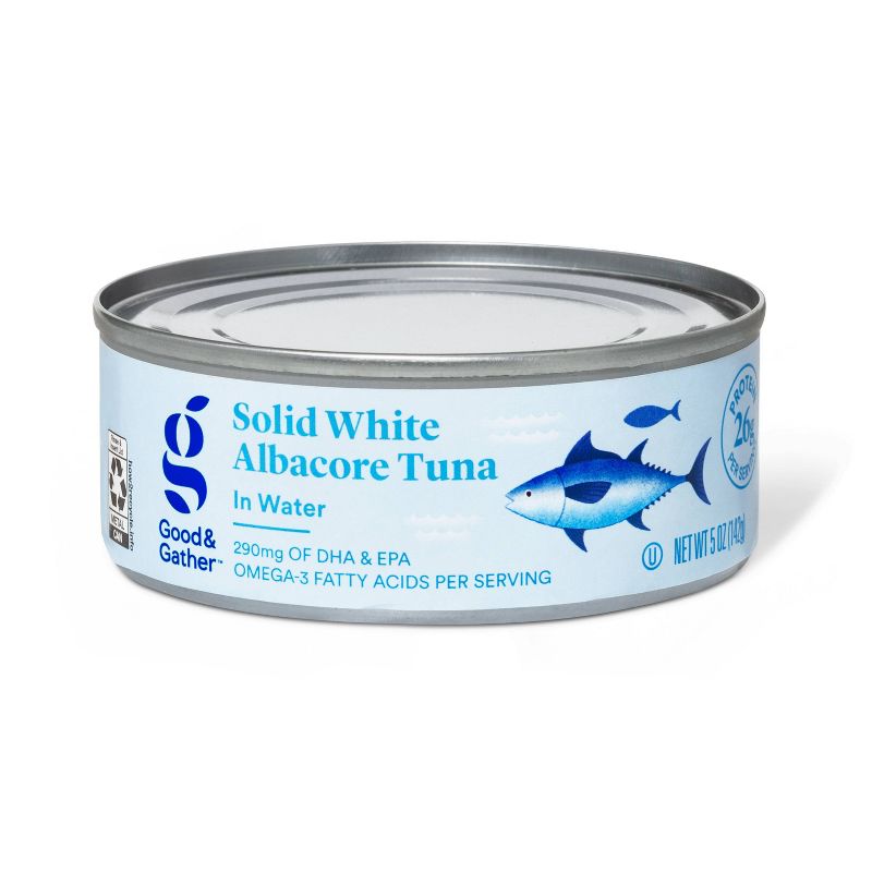Solid White Tuna in Water - 5oz - Good &#38; Gather&#8482;, 1 of 3