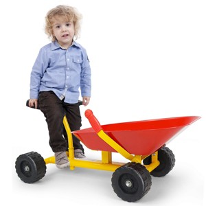 Costway 8" Heavy Duty Kids Ride-on Sand Dumper Front Tipping w 4 Wheels Sand Toy Gift - 1 of 4