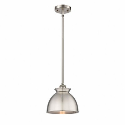 Adirondack - 1 Light Stem Hung Mini Pendant In Art Deco Style-10 Inches Tall and 8.13 Inches Wide