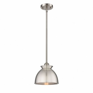 Adirondack - 1 Light Stem Hung Mini Pendant In Art Deco Style-10 Inches Tall and 8.13 Inches Wide - 1 of 1